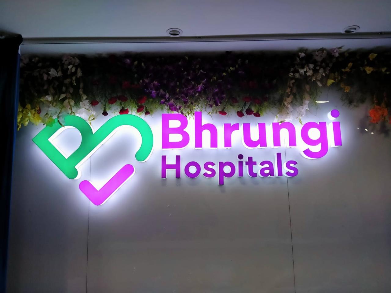 Bhrungi Hospitals Interior LED Logo