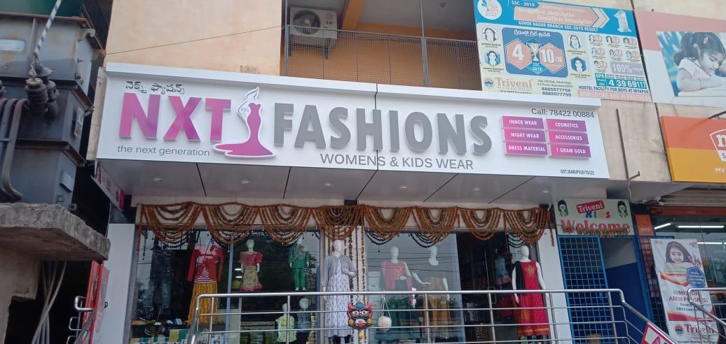 NXT FASHIONS Storefront Signage